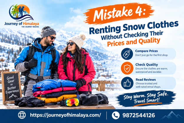 Mistake 4: Renting Snow Clothes Without Checking Their Prices and Quality